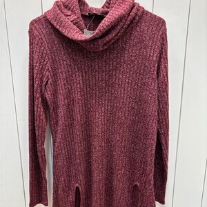 The Limited Burgundy Cowl Neck Sweater